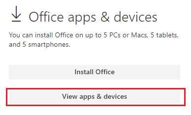 install office 365 for specific apps and devices