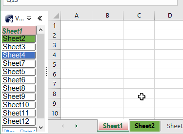 excel vertical sheet tabs